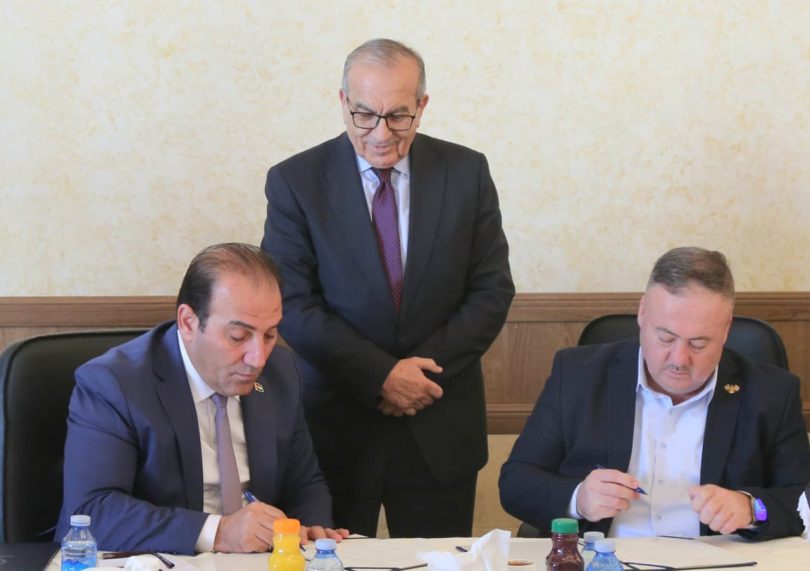 توقيع مذكرة تفاهم بين نقابتي المقاولين السوريين والأردنيين لتعزيز التعاون المشترك