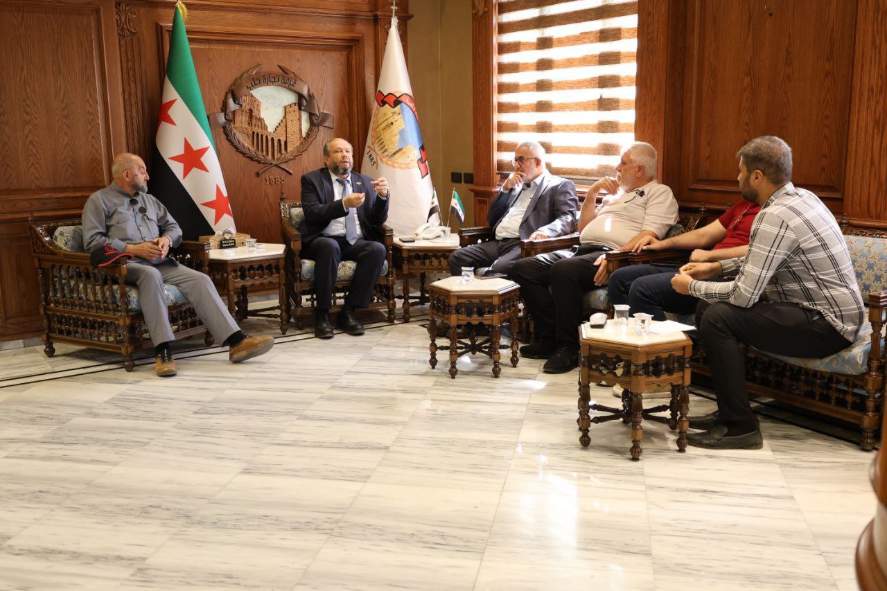 غرفة تجارة حلب تستقبل وفداً من رجال الأعمال الأتراك المتخصصين في مجال الإنشاءات