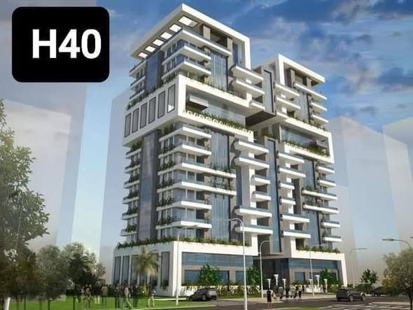 صب سقف الطابق السابع في المقسم H40 ضمن مشروع ماروتا سيتي