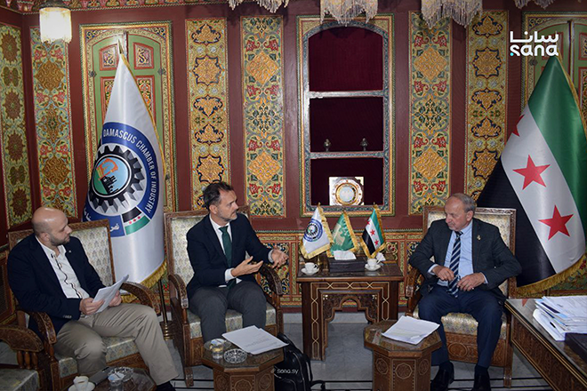 غرفة صناعة دمشق وريفها تبحث مع منظمة العمل الدولية تعزيز التعاون