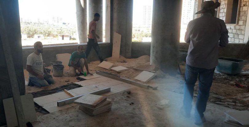 كوادر البناء والتعمير ترفع وتيرة الإنجاز في مشروع جامعة طرطوس