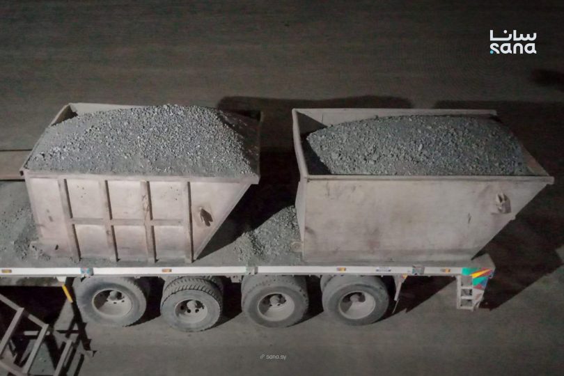 شركة عمران السورية تتسلم من مصر شحنات مواد أولية لصناعة الإسمنت