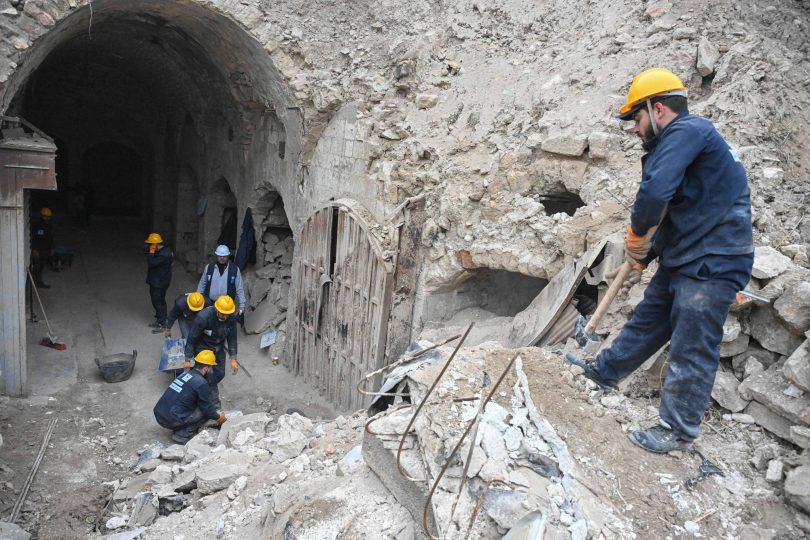 إزالة 96 ألف طن من الأنقاض في حلب