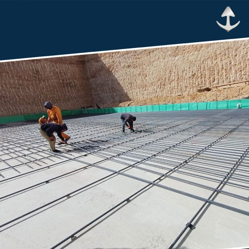 بدء أعمال تسليح الحصيرة الأساسية لبرج بروكار في ماروتا سيتي