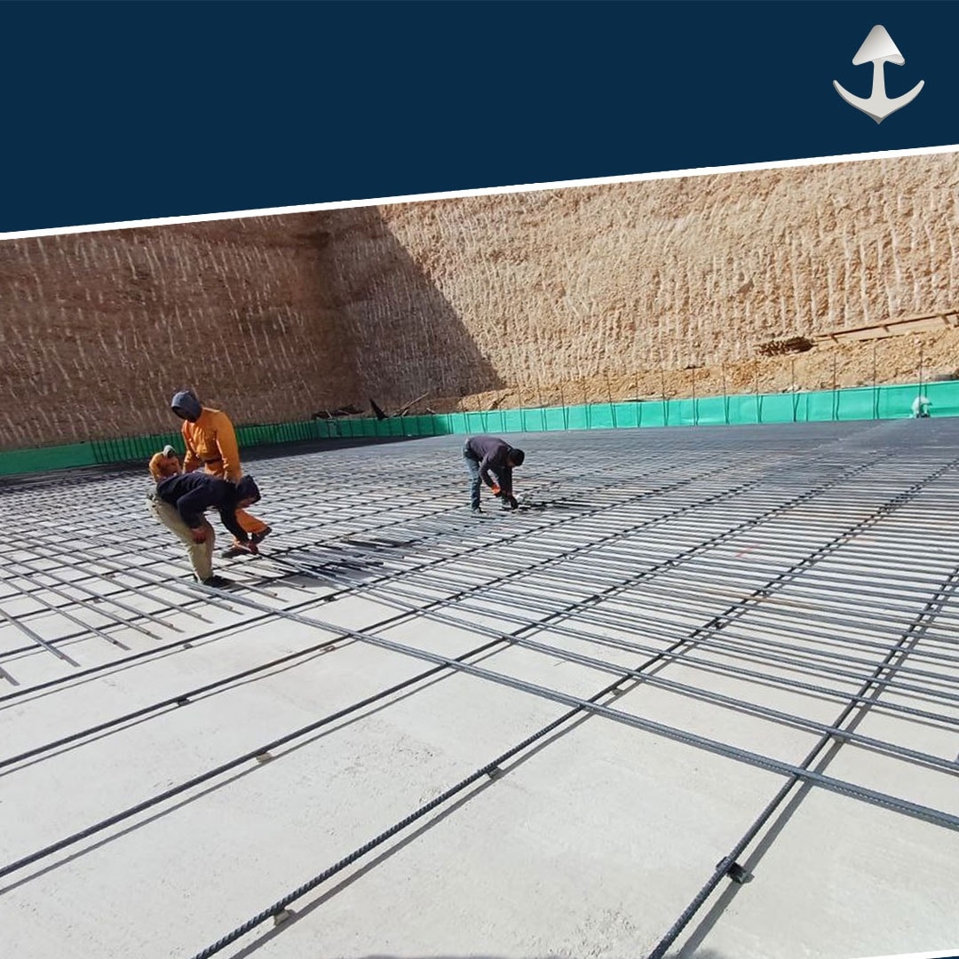 بدء أعمال تسليح الحصيرة الأساسية لبرج بروكار في ماروتا سيتي