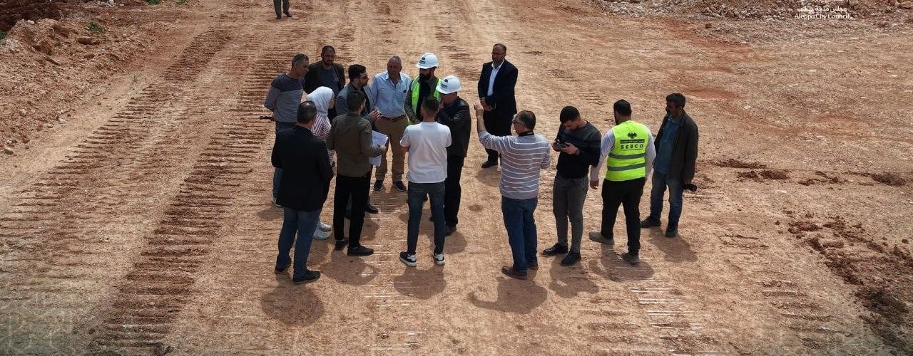 مجلس مدينة حلب يواصل تجهيز البنية التحتية في منطقة W3