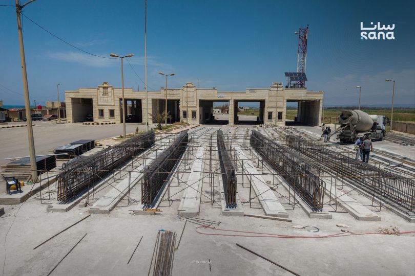 استمرار أعمال إنشاء الجسر الجديد في منفذ العريضة ‏الحدودي مع لبنان