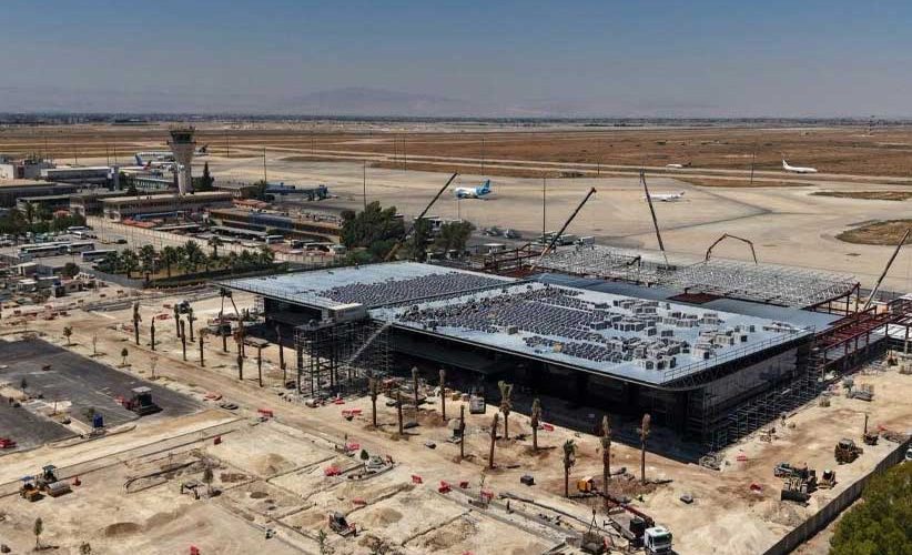 استمرار أعمال إنشاء الصالة الثانية  في مطار دمشق الدولي