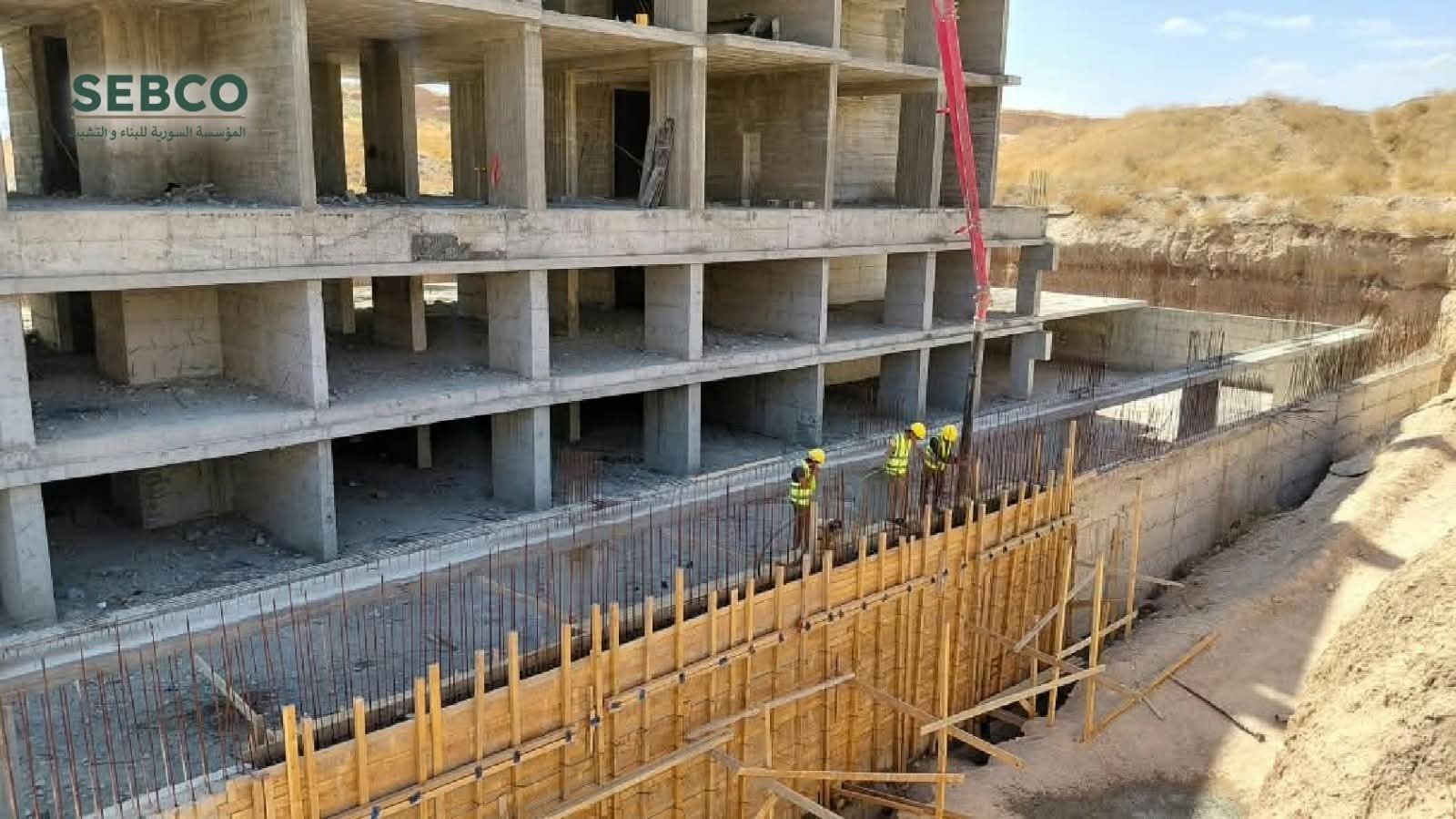 تقدم متسارع في أحد أبراج السكن البديل بباسيليا